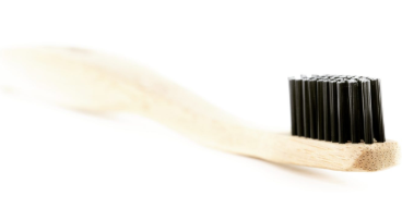 VirtueBrush Bamboo Toothbrush in Charcoal - Medium