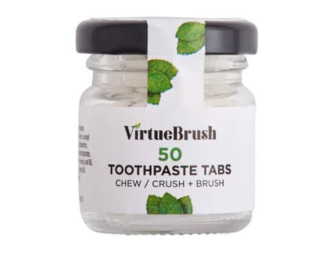 50 Toothpaste Tabs | Peppermint Flavour | Flouride | VirtueBrush