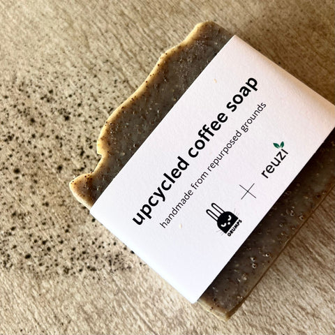Upcycled Coffee Soap by Grumps X reuzi