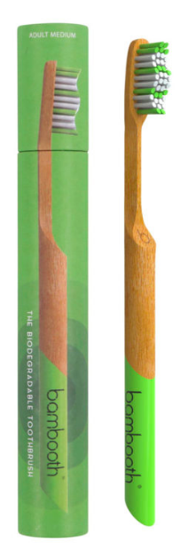 Bamboo Toothbrush - Medium - Forest Green