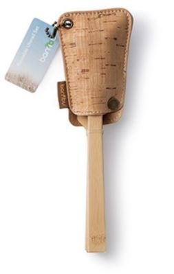 Bamboo Knife, Fork & Spoon Set with Cork Sleeve