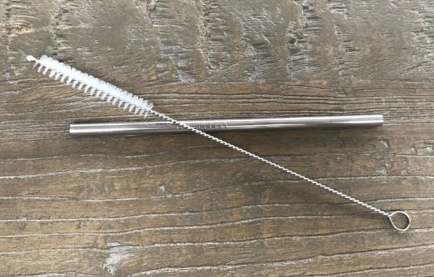 Stainless Steel Straw + Cleaning Brush