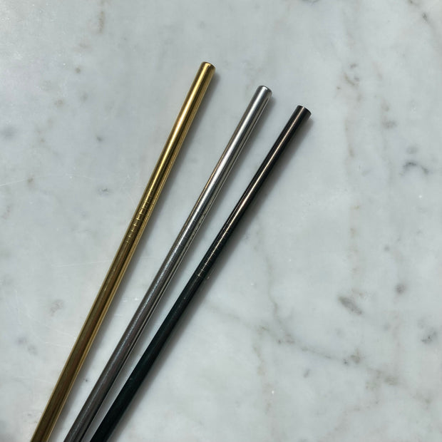 Coloured Stainless Steel Straw (1 unit) | Straight