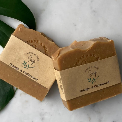 Orange + Cedarwood l Natural Body Soap | Have a Nice Soap
