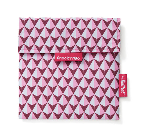 Snack’n’Go Sandwich Bag | Pink Tiles Pattern