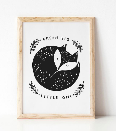 Dream Big Little One A4 Print by Under the Willow Paper Co.
