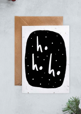 Plantable Cards | Ho Ho Ho Christmas Card | Irish Made