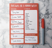 Weekly Meal Planner + Shopping List | A5 tear-off Notepad