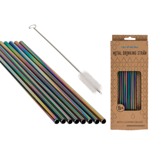 Rainbow Straw & Cleaning Brush Set | Pride Collection