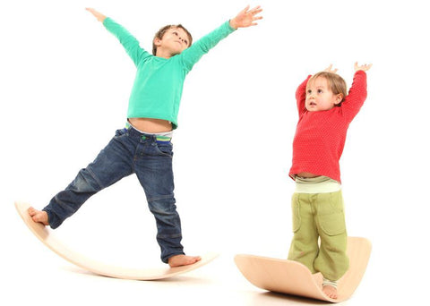 das.Brett Bouncy Play, Balance & Exercise Board - "the Brett Cork", Oiled Mint