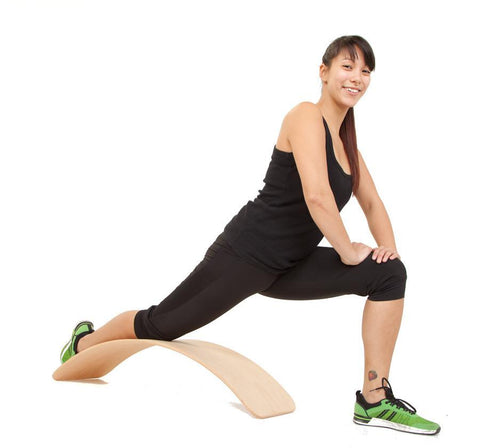 das.Brett Bouncy Play, Balance & Exercise Board - "the Brett Cork", Oiled Red