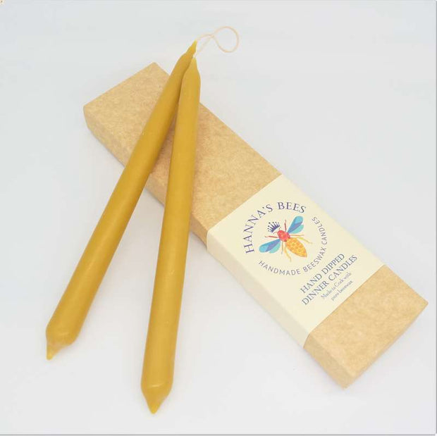 Beeswax Dinner Candles | Pack of 2 | Gift Box
