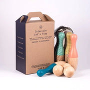 Handcrafted FSC wooden bowling | skittles set