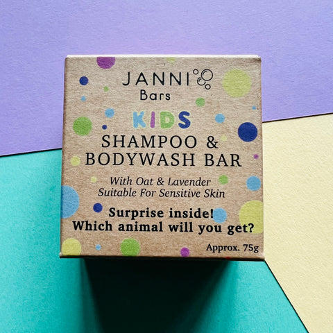 Kids Shampoo and Bodywash Bar | Lavender & Oats | Janni Bars