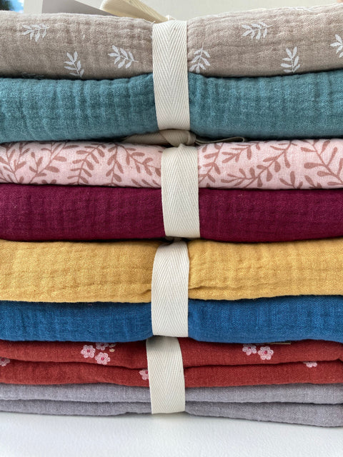 Organic Cotton Muslin Cloth | Set of 2