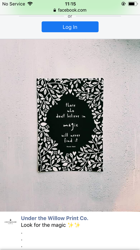Those who don’t believe in magic will never find it A4 Print by Under the Willow Paper Co.