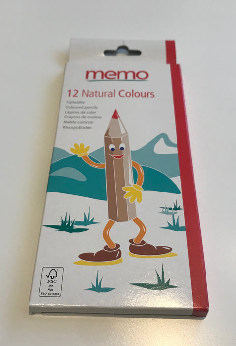 12 Natural Colouring Pencils | memo
