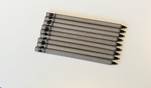 Recycled Paper Pen Black - Sand