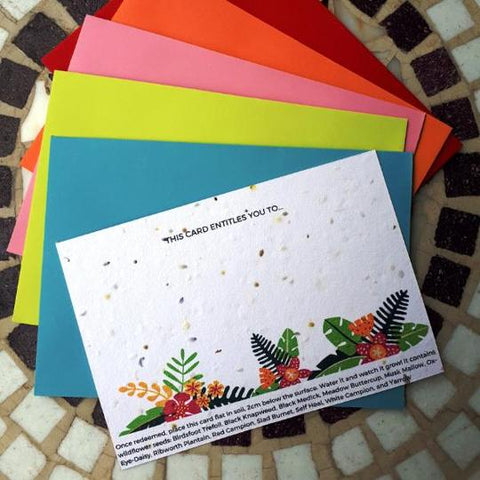 Plantable Experience Gift Card - Memory