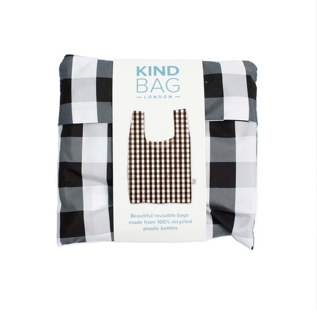 Reusable Shopping Bag | Recycled | XL | Gingham